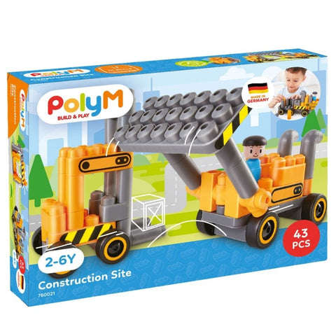 PolyM Build and Play Construction Site Kit | KidzInc Australia | Educational Toys Online