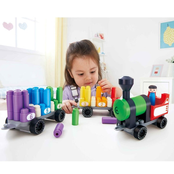 PolyM Build and Play Rainbow Counting Train Kit | KidzInc Australia | Educational Toys Online 4