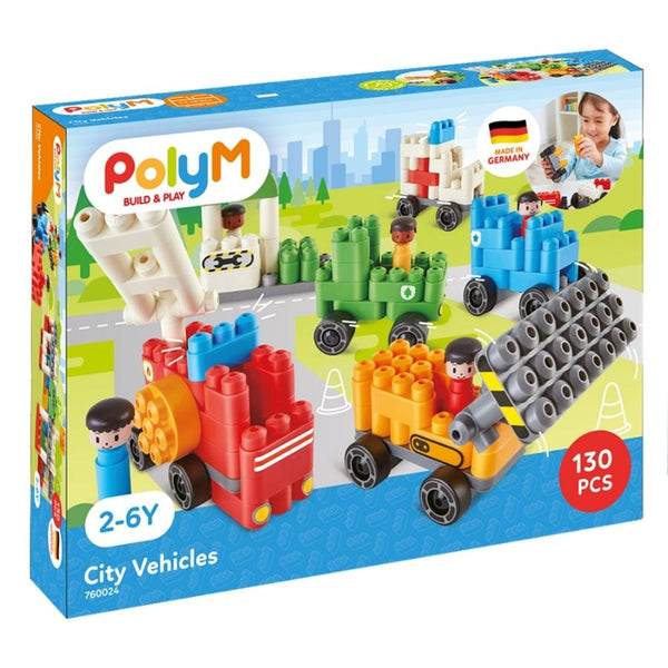 PolyM City Vehicle Building Blocks| KidzInc Australia Educational Toys Online 3