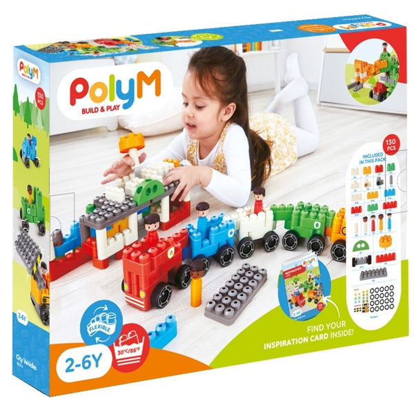 PolyM City Vehicle Building Blocks| KidzInc Australia Educational Toys Online