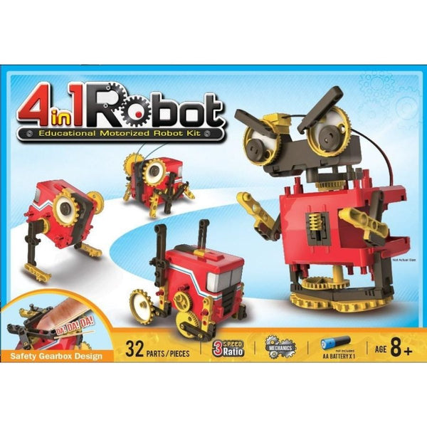 Johnco 4 in 1 Educational Motorized Robot Kit | STEM Toys | KidzInc Australia | Educational Toys Online