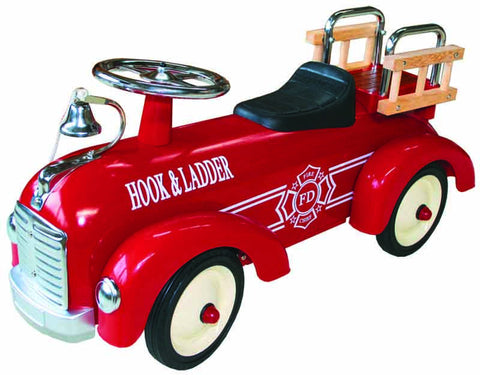 JohnCo - Speedstar Metal Fire Engine Ride On | KidzInc Australia | Online Educational Toy Store