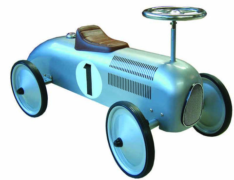 JohnCo - Speedstar Silver Metal Ride On Car | KidzInc Australia | Online Educational Toy Store