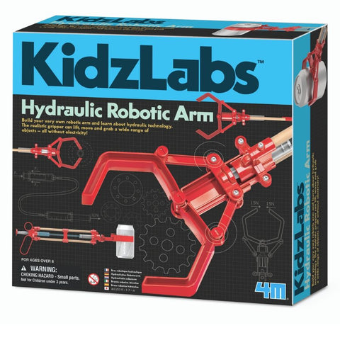 4M KidzLabs Hydraulic Robotic Arm | STEM Kit | KidzInc Australia | Online Educational Toys
