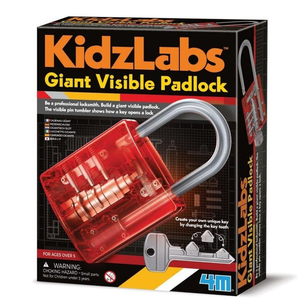 4M - KidzLabs: Giant Visible Padlock