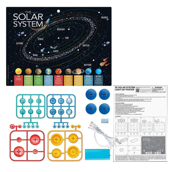 4M KidzLabs 3D Solar System Light-Up Poster Board | KidzInc Australia 2