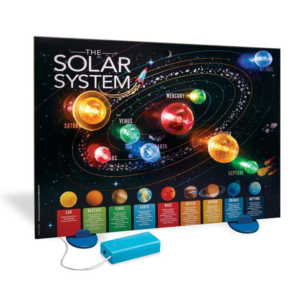 4M KidzLabs 3D Solar System Light-Up Poster Board | KidzInc Australia 3