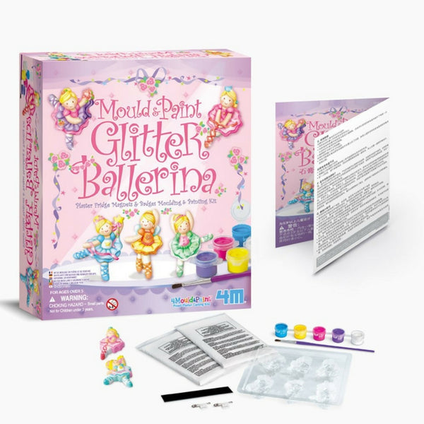 4M - Mould and Paint Glitter: Ballerina | KidzInc Australia | Online Educational Toy Store