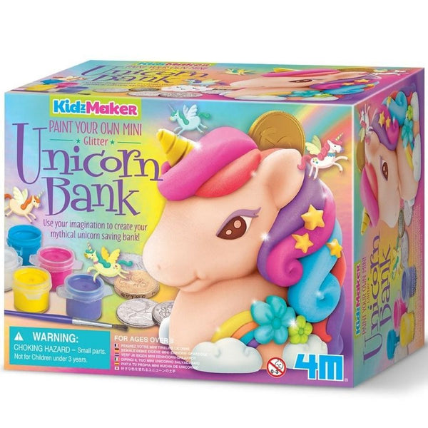 4M KidzMaker Glitter Unicorn Bank | Craft Kits for Kids | KidzInc Australia Educational Toys Online
