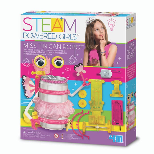 4M STEAM Powered Girls Miss Tin Can Robot | KidzInc Australia | Online Educational STEM Toys