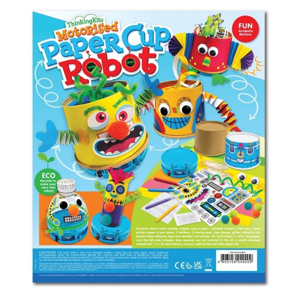 4M Toys Thinking Kits Motorised Paper Cup Robot | KidzInc Australia 3