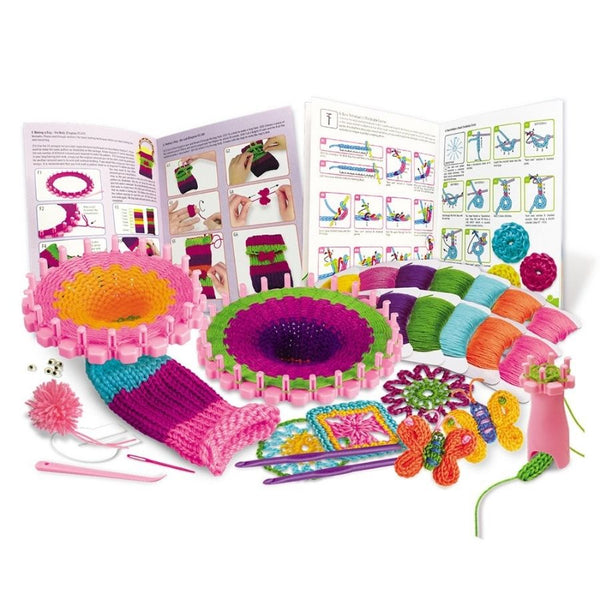 4M Toys STEAM Powered Kids Knitting and Crochet Craft Kit | KidzInc Australia 2