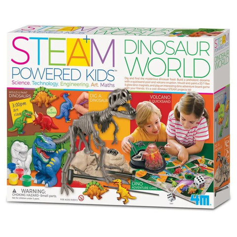 4M STEAM Powered Kids Dinosaur World Art and Science Kit | KidzInc Australia