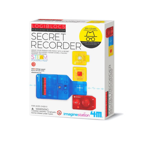 4M Logiblocs Ebuilding Blocks System Secret Recorder Kids Science Kit