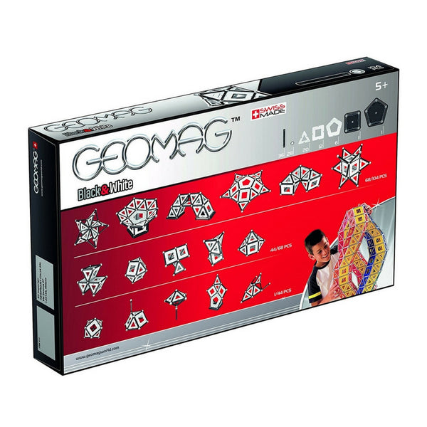 GeoMag - Black and White 104 | KidzInc Australia | Online Educational Toy Store