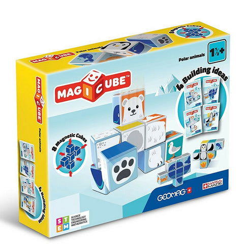 GeoMag - Magicube Polar Animals | KidzInc Australia | Online Educational Toy Store