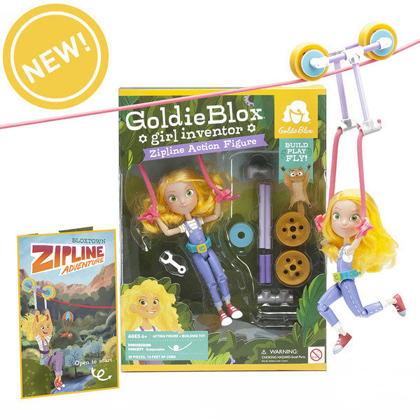 GoldieBlox Zipline Action Figure | KidzInc Australia | Online Educational Toy Store