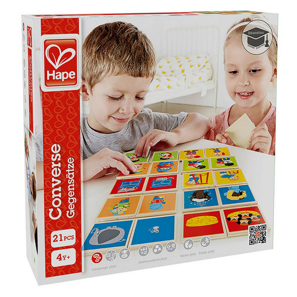 Hape - Converse Wooden Card Learning Game