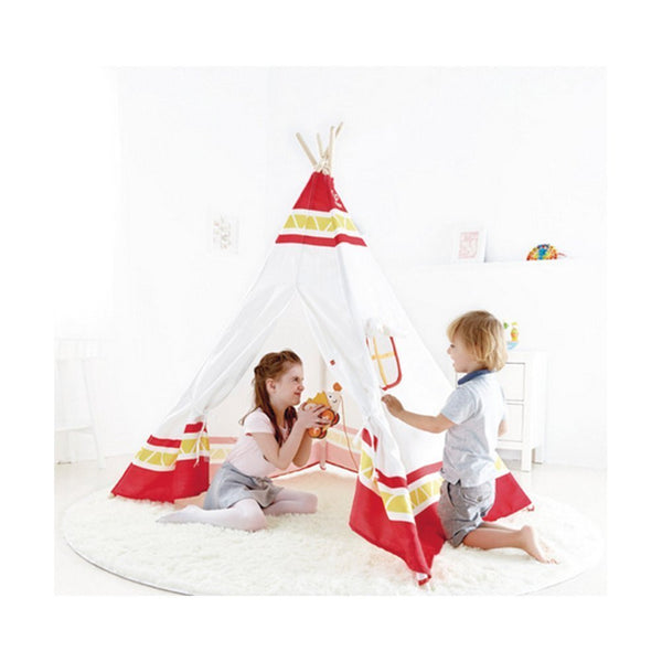 Hape - Teepee Tent Red | KidzInc Australia | Online Educational Toy Store