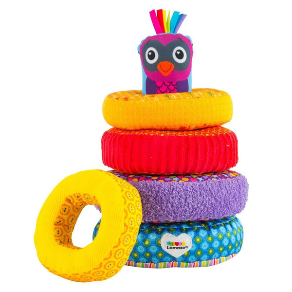 Lamaze Rainbow Stacking Rings | Baby Educational Toys | KidzInc Australia