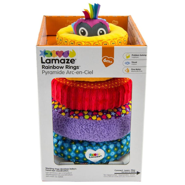 Lamaze Rainbow Stacking Rings | Baby Educational Toys | KidzInc Australia 2