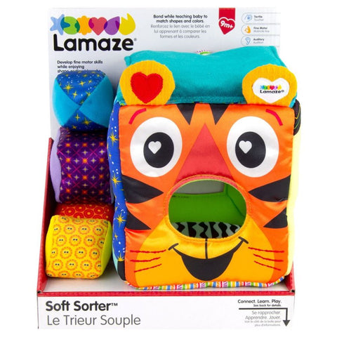 Lamaze  Animal Faces Soft Sorter | Shape Sorter Baby Toys | KidzInc Australia