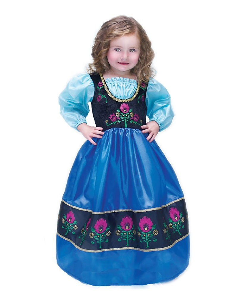 strapless open back dress Little Adventures Scandinavian Princess Costume|KidzInc