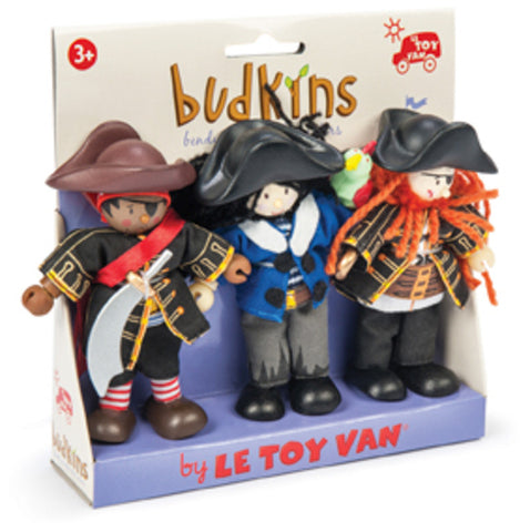 Le Toy Van - Budkin Buccaneers Pirate Triple Pack | KidzInc Australia | Online Educational Toy Store