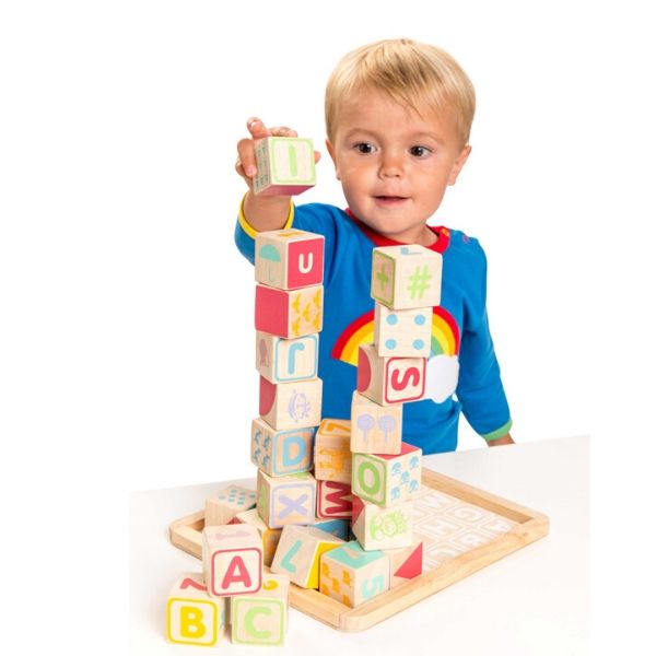 Le Toy Van Petilou ABC Wooden Blocks | KidzInc Australia | Online Toys 2