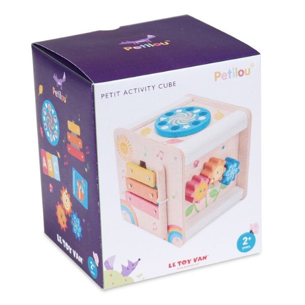 Le Toy Van Petilou Petit Wooden Activity Cube | Toddler Toys | KidzInc Australia 4