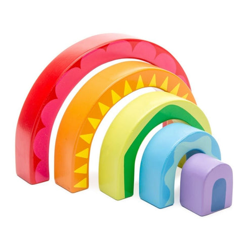 Le Toy Van Petilou Rainbow Tunnel Wooden Toy | KidzInc Australia