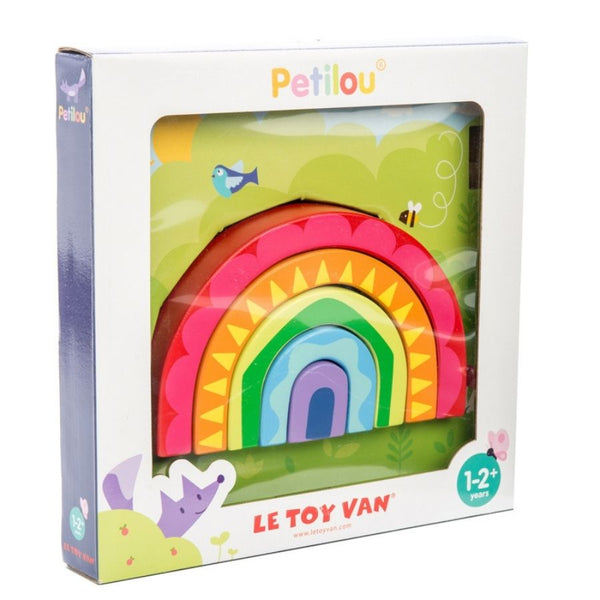 Le Toy Van Petilou Rainbow Tunnel Wooden Toy | KidzInc Australia 2