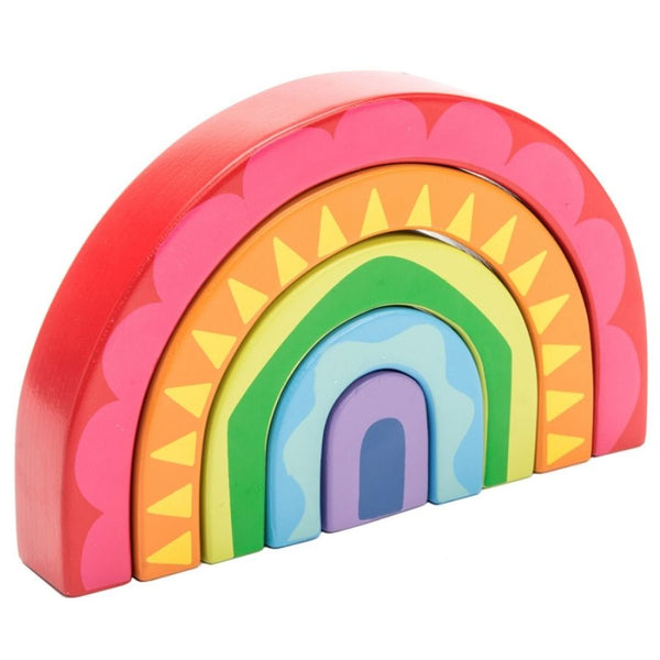Le Toy Van Petilou Rainbow Tunnel Wooden Toy | KidzInc Australia 3