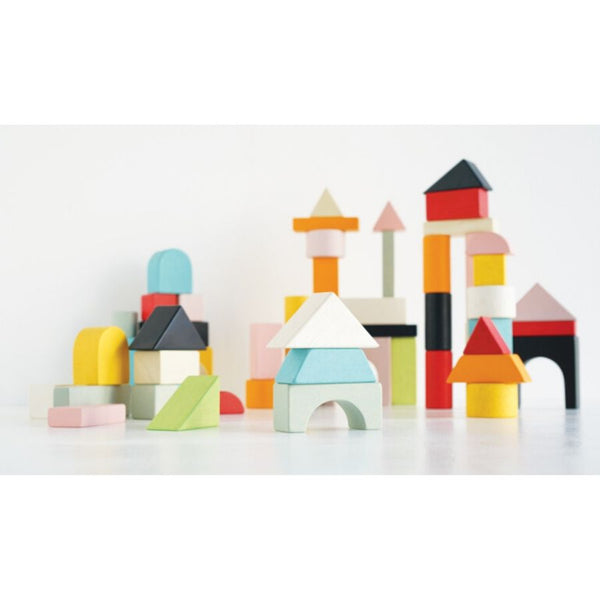 Le Toy Van Petilou 60 Piece Building Wooden Blocks Set | KidzInc Toys 4