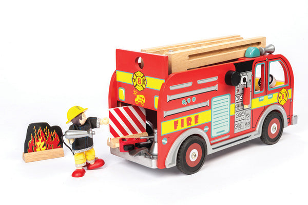Le Toy Van - Fire Engine Set | KidzInc Australia | Online Educational Toy Store