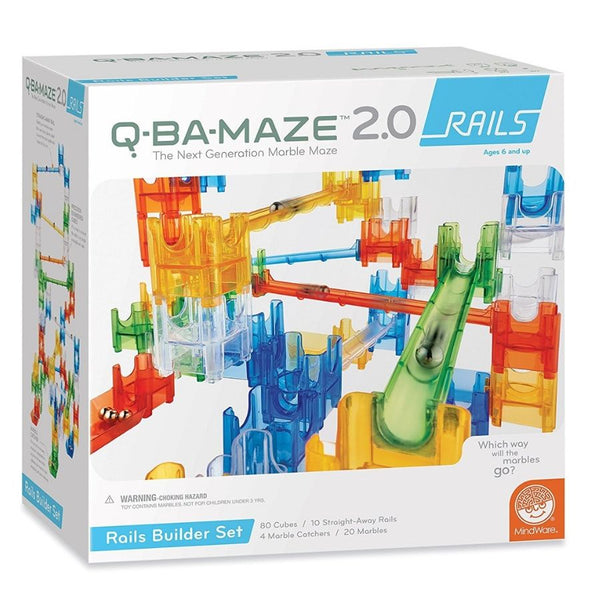 Mindware Q-BA-MAZE 2.0: Rails Builder Set | Marble Runs | KidzInc Australia | Online Educational Toys