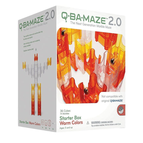 Mindware Q-BA-MAZE 2.0 Starter Box Warm Colours | Marble Run | KidzInc 2
