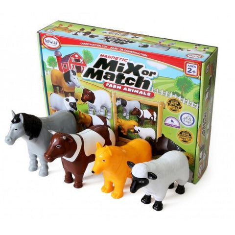 Popular Playthings Magnetic Mix or Match Farm Animals | KidzInc Australia | Online Educational Toys Australia