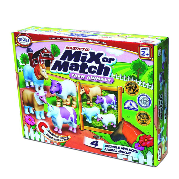 Popular Playthings Magnetic Mix or Match Farm Animals 2 | KidzInc Australia