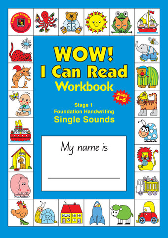 Learning Can Be Fun - WOW! I Can Read Workbook Stage 1 Single Sounds (NSW) | KidzInc Australia | Online Educational Toy Store