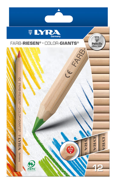 Lyra - Colour Giants Pencil (Pack of 12) | KidzInc Australia | Online Educational Toy Store