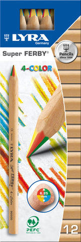Lyra - Colour Giants Pencils (4-Colour) | KidzInc Australia | Online Educational Toy Store
