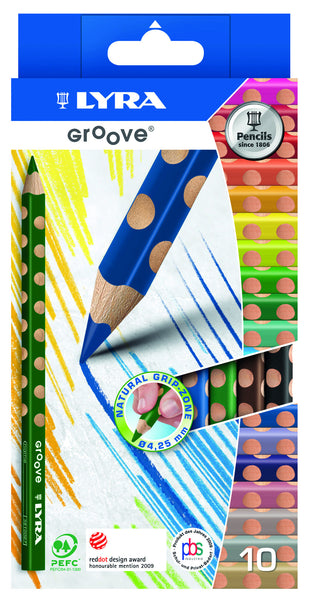 Lyra - Groove Jumbo Colour Pencils (Pack of 10) | KidzInc Australia | Online Educational Toy Store