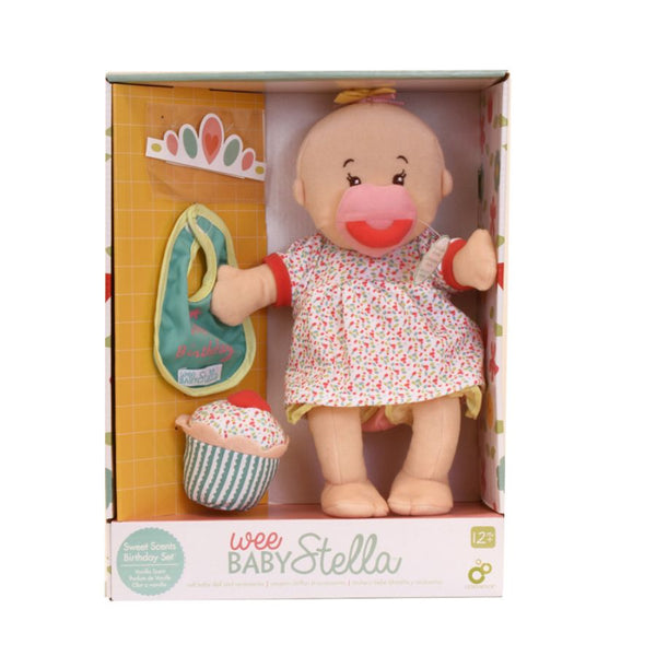 Manhattan Toy Wee Baby Stella Sweet Scents Birthday Set Plush Toy | KidzInc Australia | Online Educational Toys 4