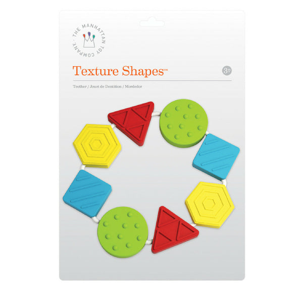 Manhattan Toy Texture Shapes Silicone Teether | KidzInc Australia 2