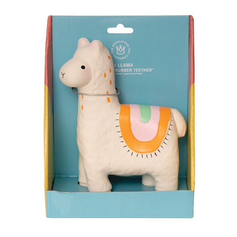 Manhattan Toy Company Fruity Paws Lili Llama Rubber Baby Teether 1