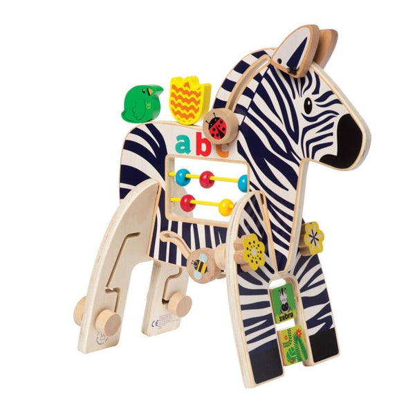 Manhattan Toy Company Activity Center Zebra | Toddler Toys | KidzInc Australia 4