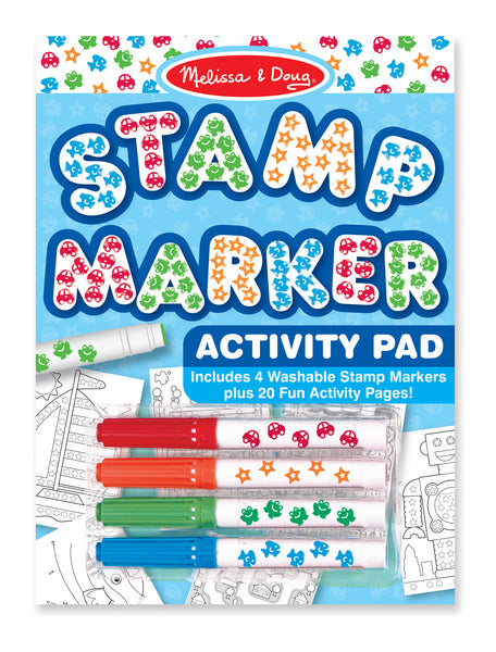 Melissa & Doug - Stamp Marker Activity Pad - Blue | KidzInc Australia | Online Educational Toy Store