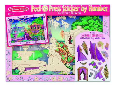 Melissa & Doug - Peel & Press - Fairytale Princess | KidzInc Australia | Online Educational Toy Store