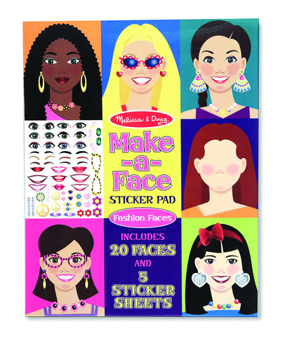 Melissa & Doug - Make-a-Face - Fashion Faces | KidzInc Australia | Online Educational Toy Store